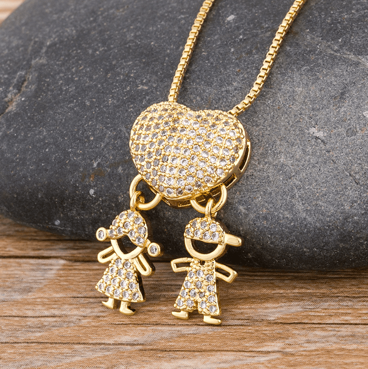 Colar Amor de Mãe Banhado a Ouro 18k - [FRETE GRÁTIS]