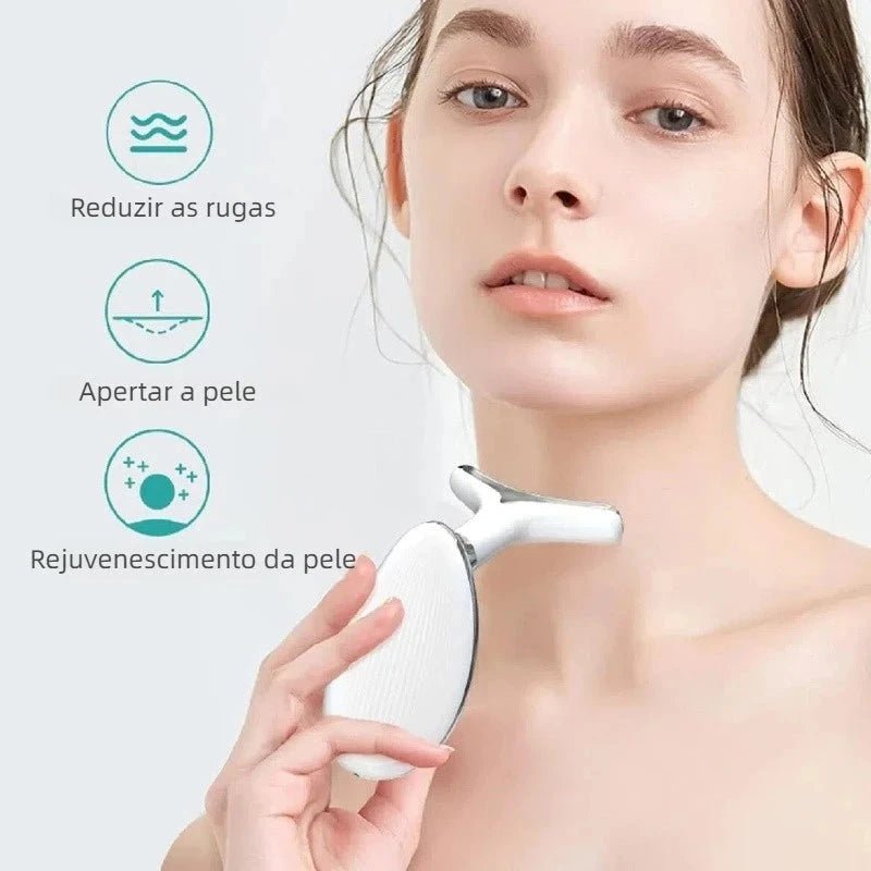 Massageador Facial com Fototerapia Anti-Rugas [FRETE GRÁTIS]