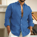 Camisa de Linho Premium Hombre [FRETE GRÁTIS]