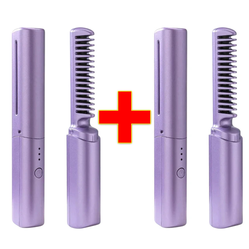 Pente Alisador de Cabelo 5 em 1 Sem Fio InfiniteGlam [FRETE GRÁTIS]
