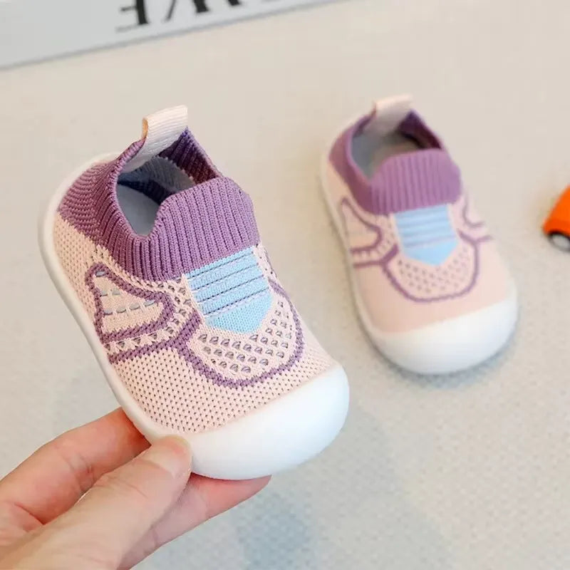 Tênis Meia Infantil Respirável em Malha KickBaby [FRETE GRÁTIS]