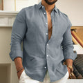 Camisa de Linho Premium Hombre [FRETE GRÁTIS]