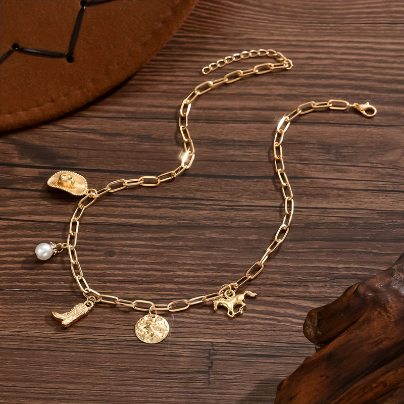 Colar dourado Riverside