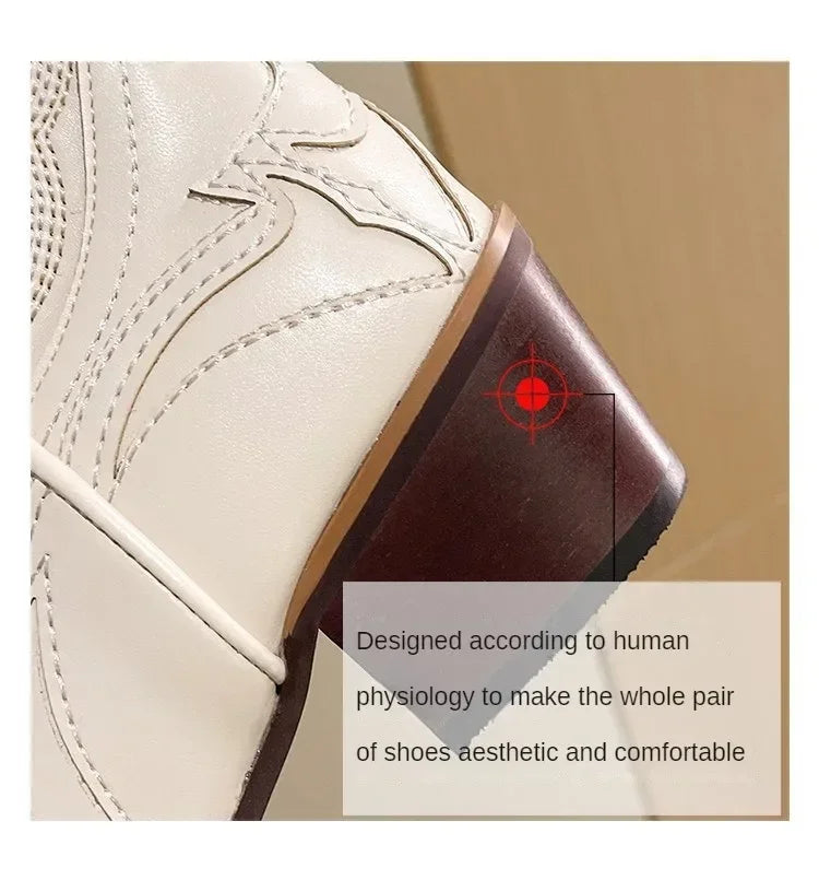 Bota Country Boho Branca
