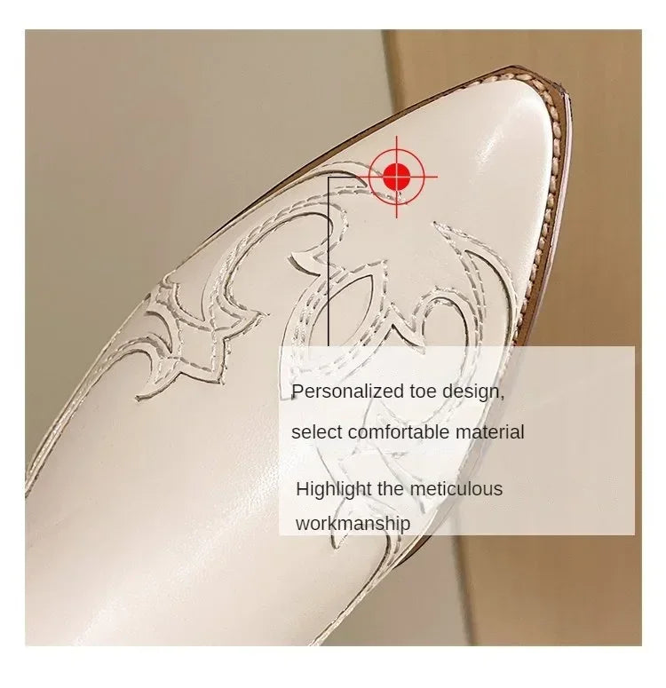 Bota Country Boho Branca