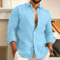 Camisa de Linho Premium Hombre [FRETE GRÁTIS]