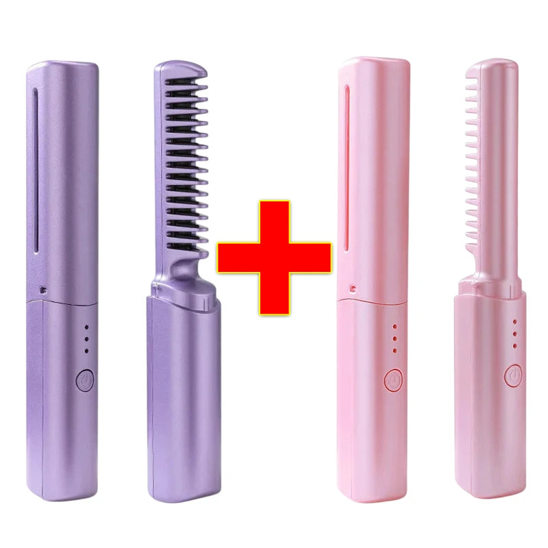 Pente Alisador de Cabelo 5 em 1 Sem Fio InfiniteGlam [FRETE GRÁTIS]