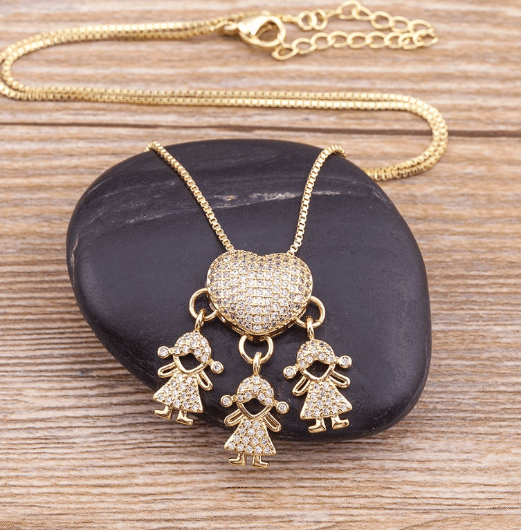 Colar Amor de Mãe Banhado a Ouro 18k - [FRETE GRÁTIS]